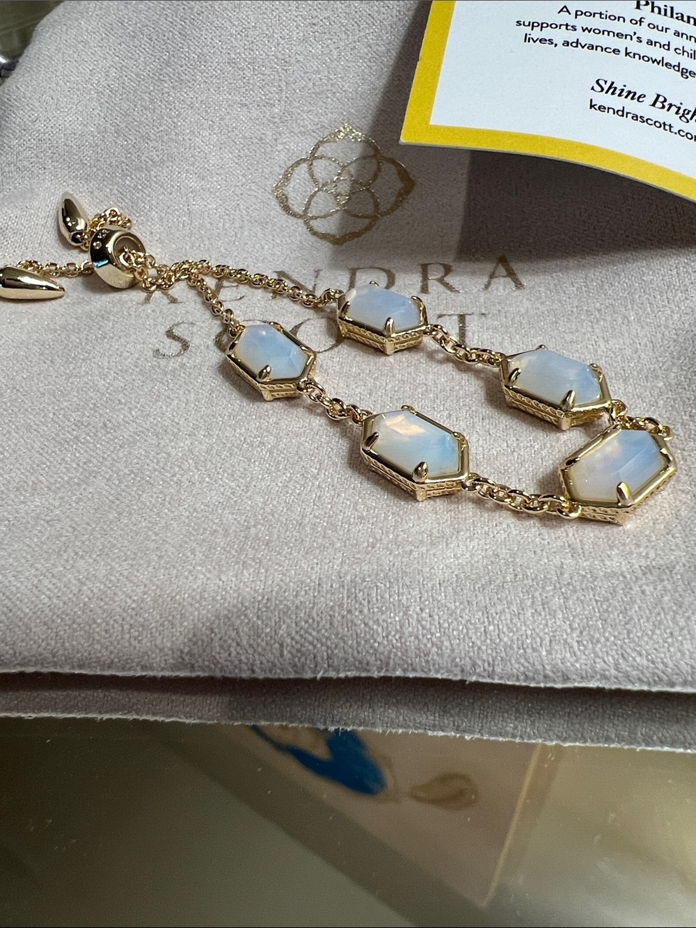 Kendra Scott Hallie Gold Delicate Chain Bracelet